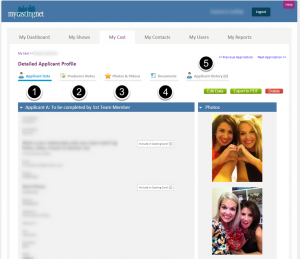 My Cast Section Tutorial | MyCastingNet - Online Casting Software - TV ...