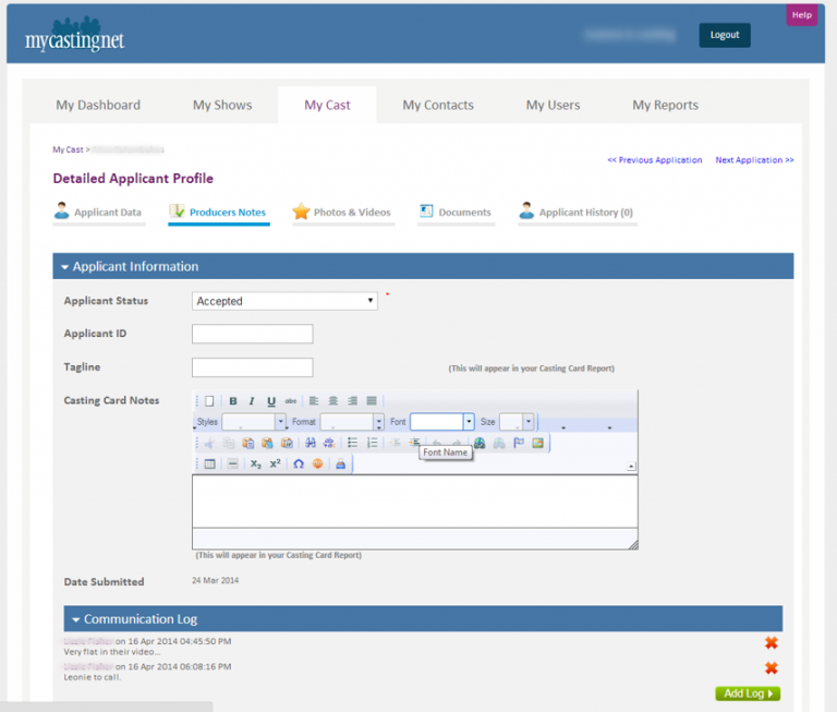 My Cast Section Tutorial Online Casting Software TV